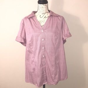 Lane Bryant short sleeved blouse